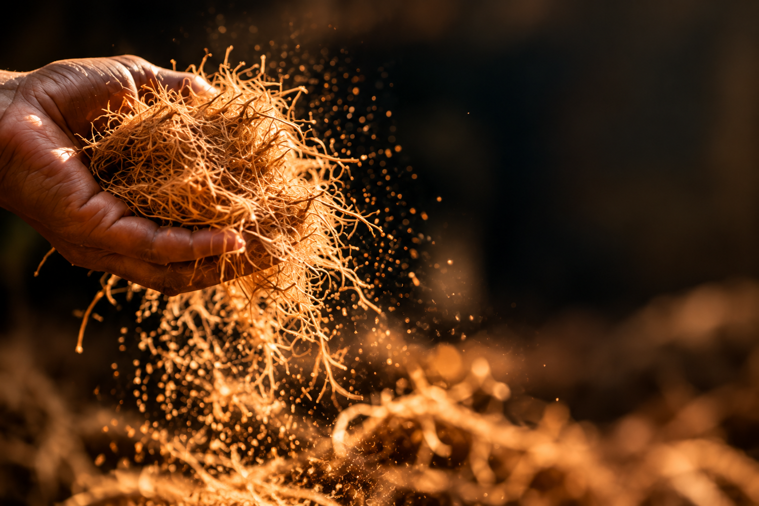 Natural Coir Fibre Extraction