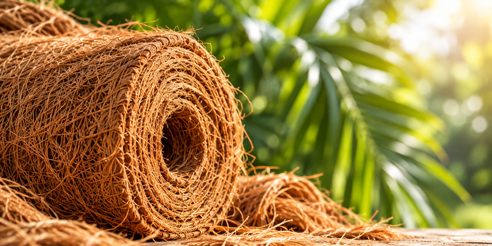 Coir roll sustainable texture