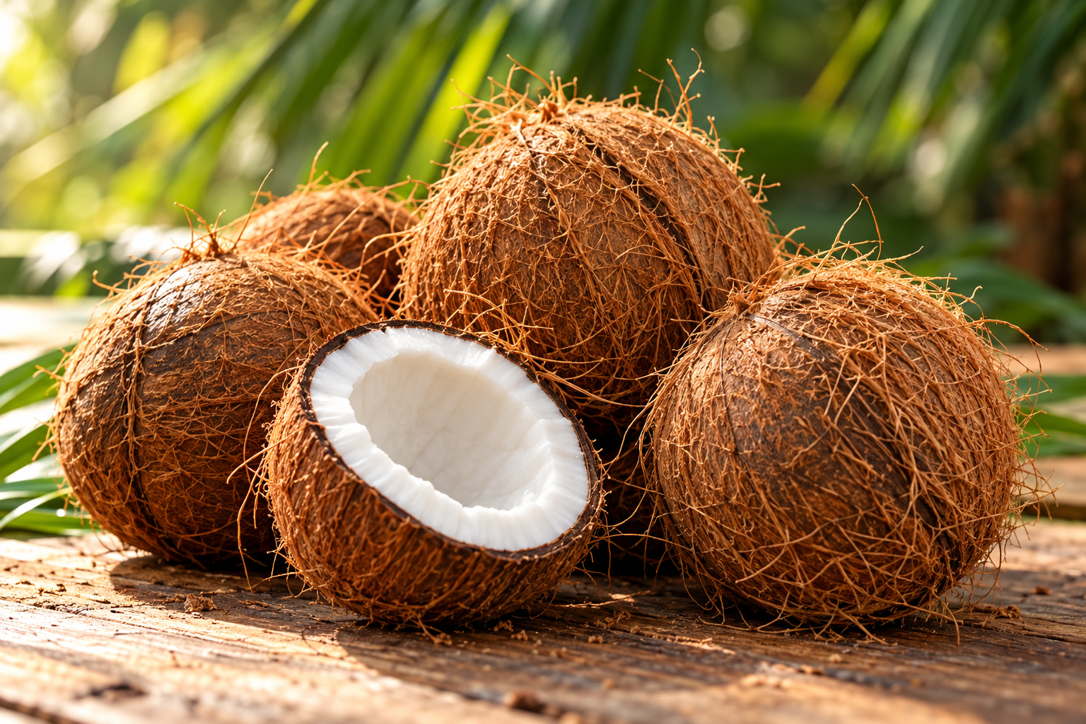Raw material collection coconut husk